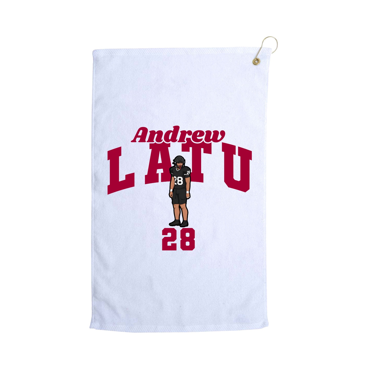 Golf Towel — Signature Arch in White