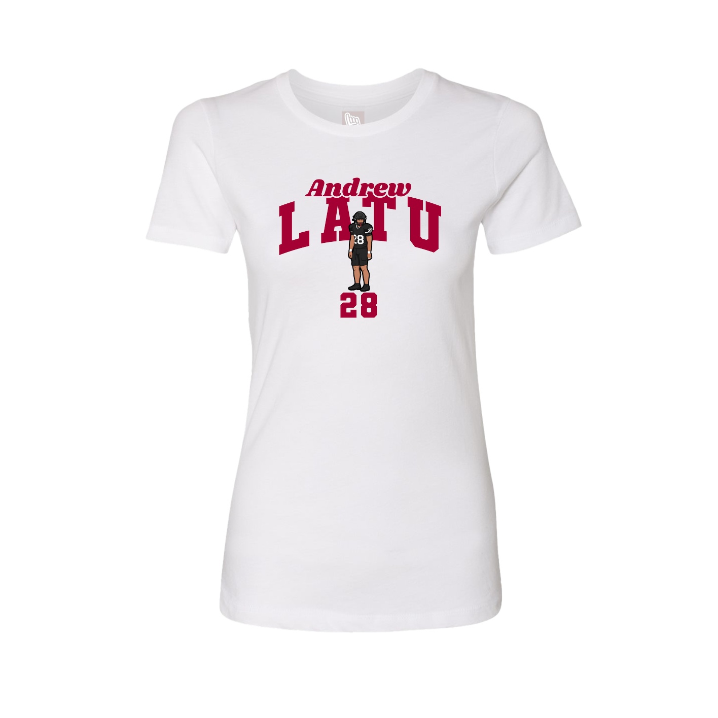 Womens Tee — Signature Arch in White