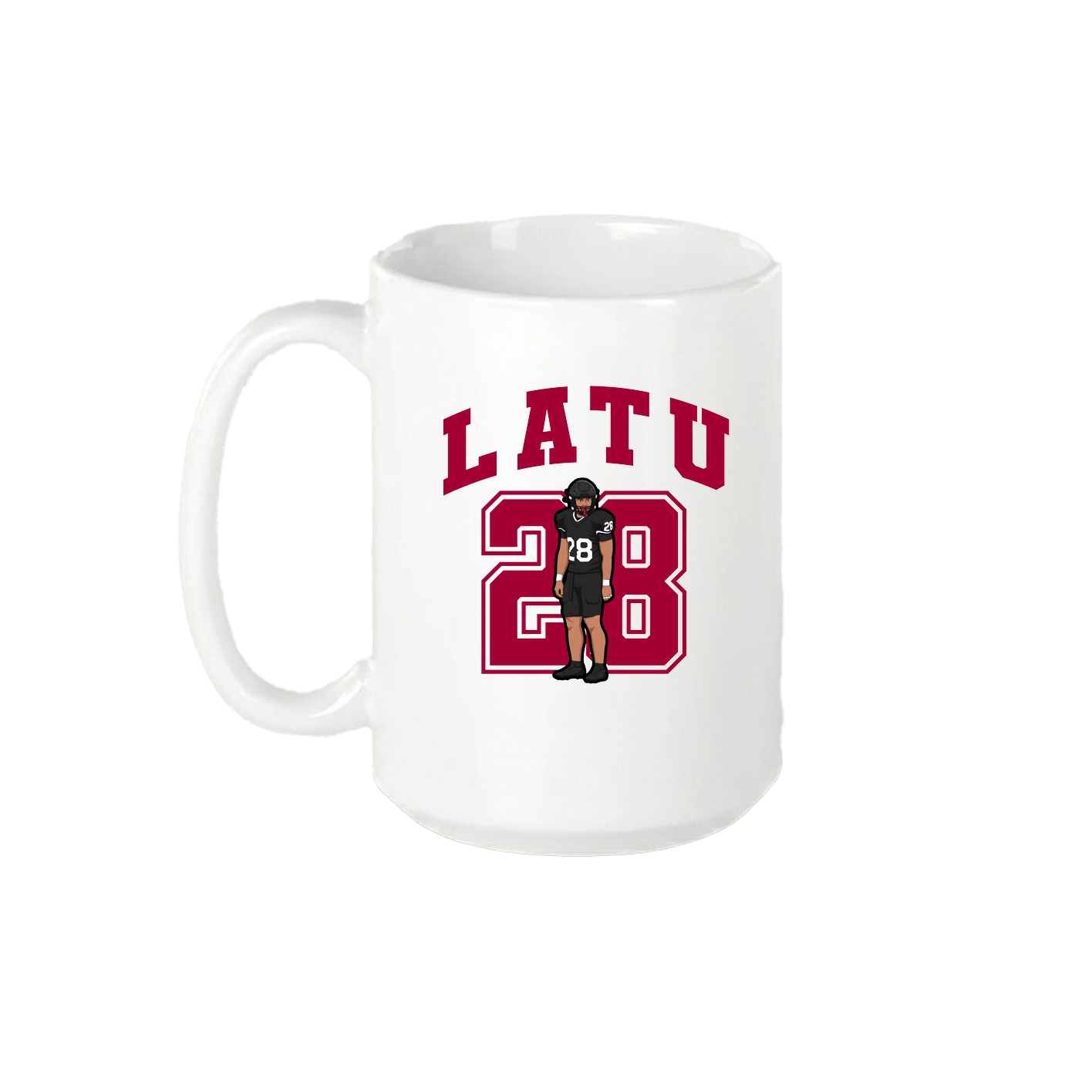 15oz Coffee Mug — Number in White