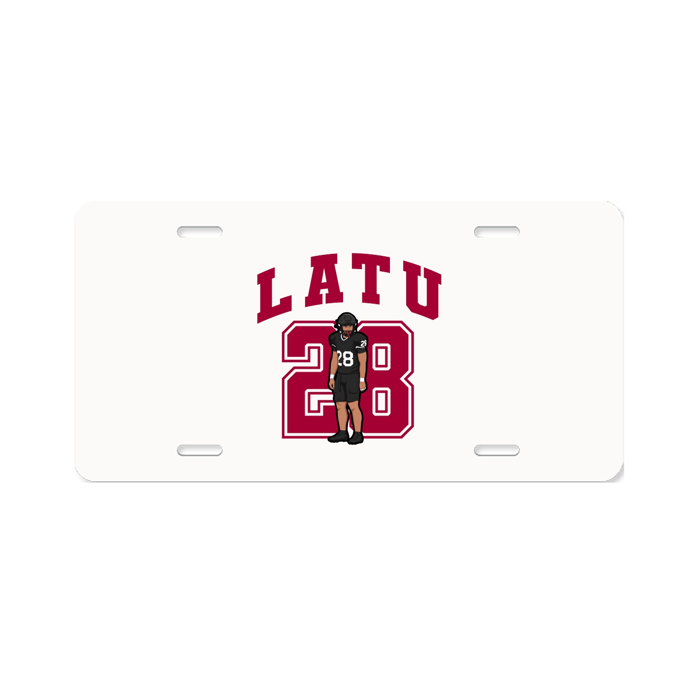 License Plate — Number in Classic
