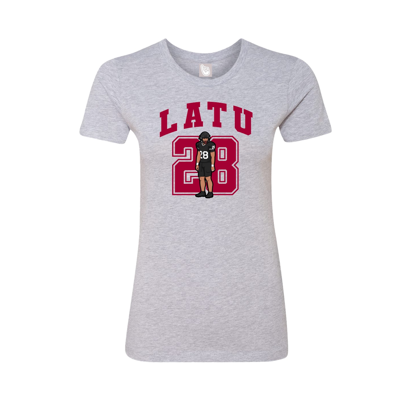 Womens Tee — Number in Grey