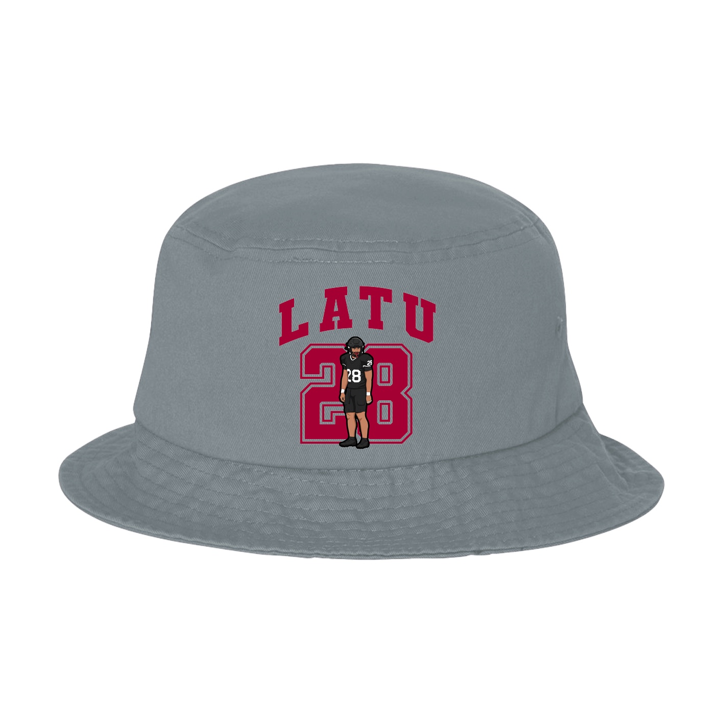 Bucket Cap — Number in Grey