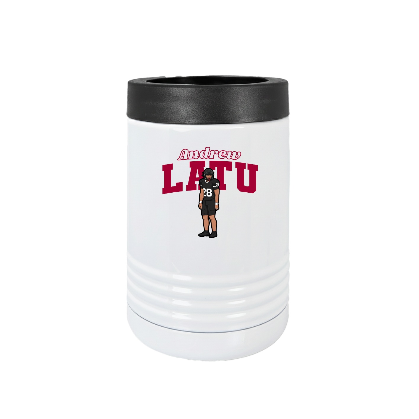 Beverage Holder — Name Arch in White