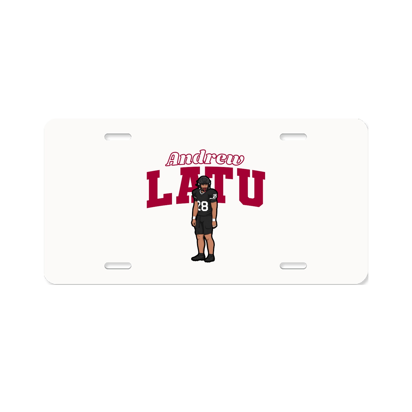 License Plate — Name Arch in Classic