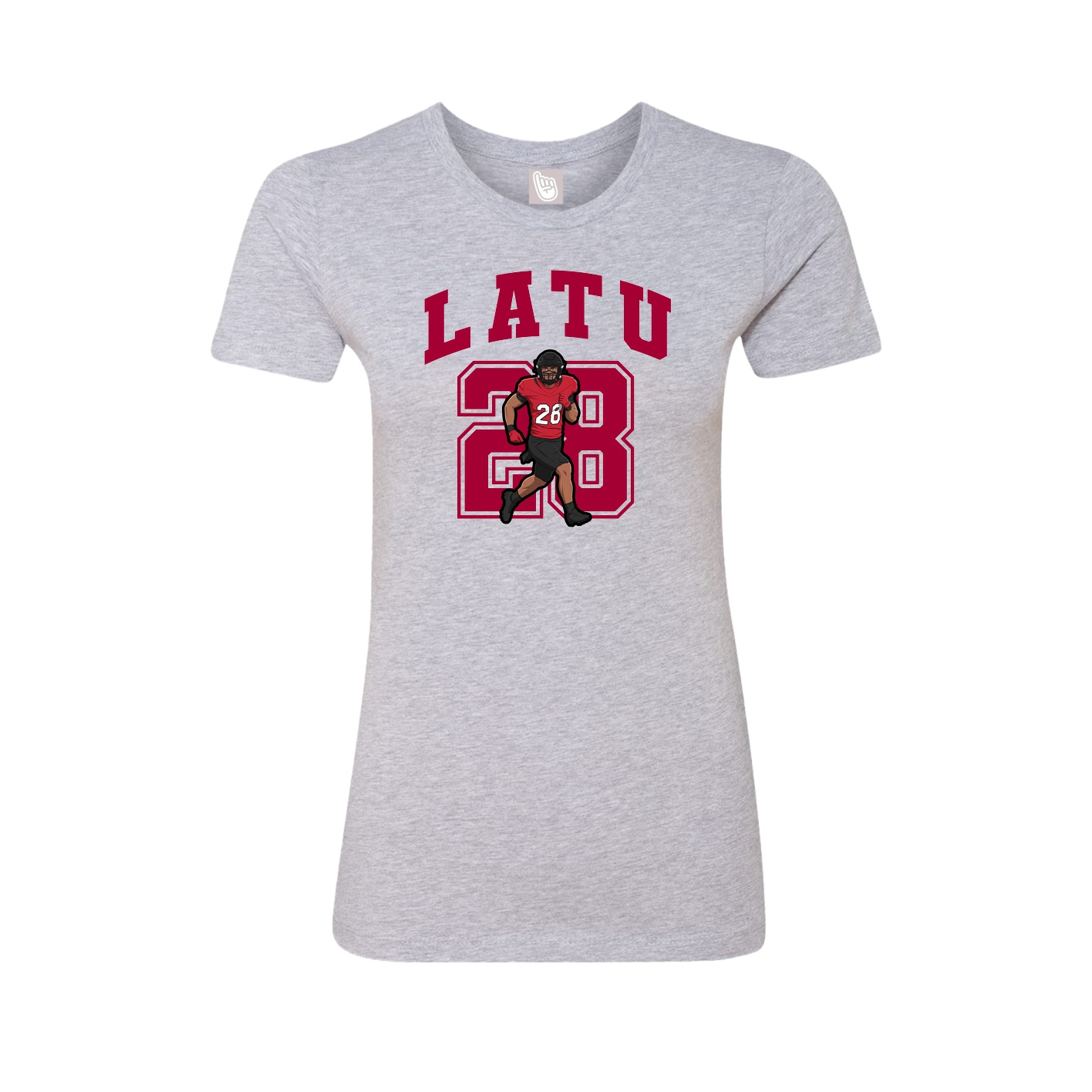 Womens Tee — Number in Grey