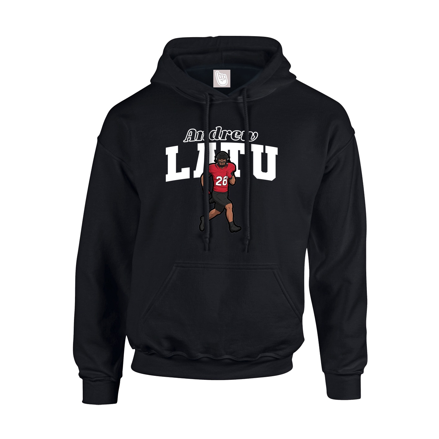 Hoodie — Name Arch in Black