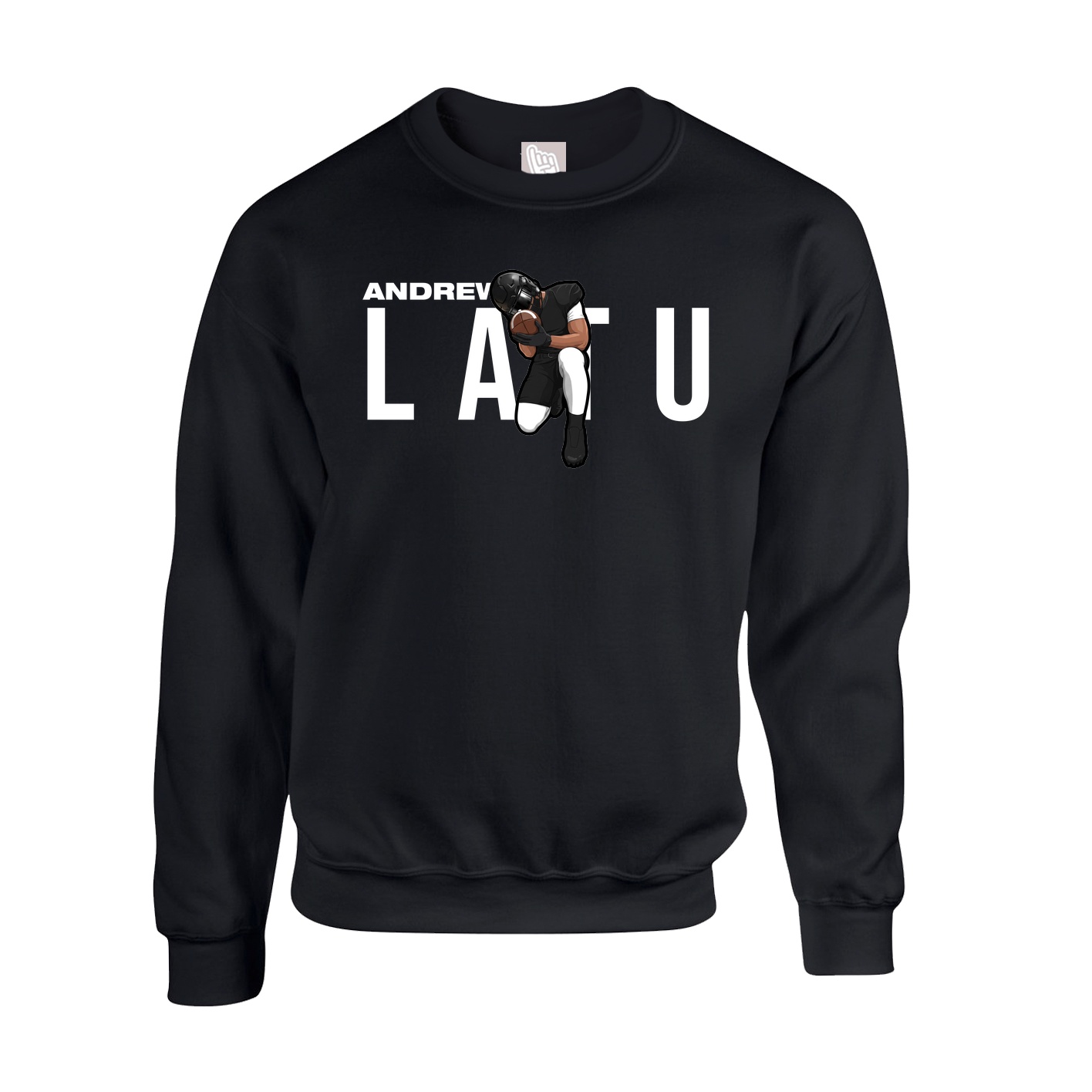 Fleece Crew — Player Name in Black