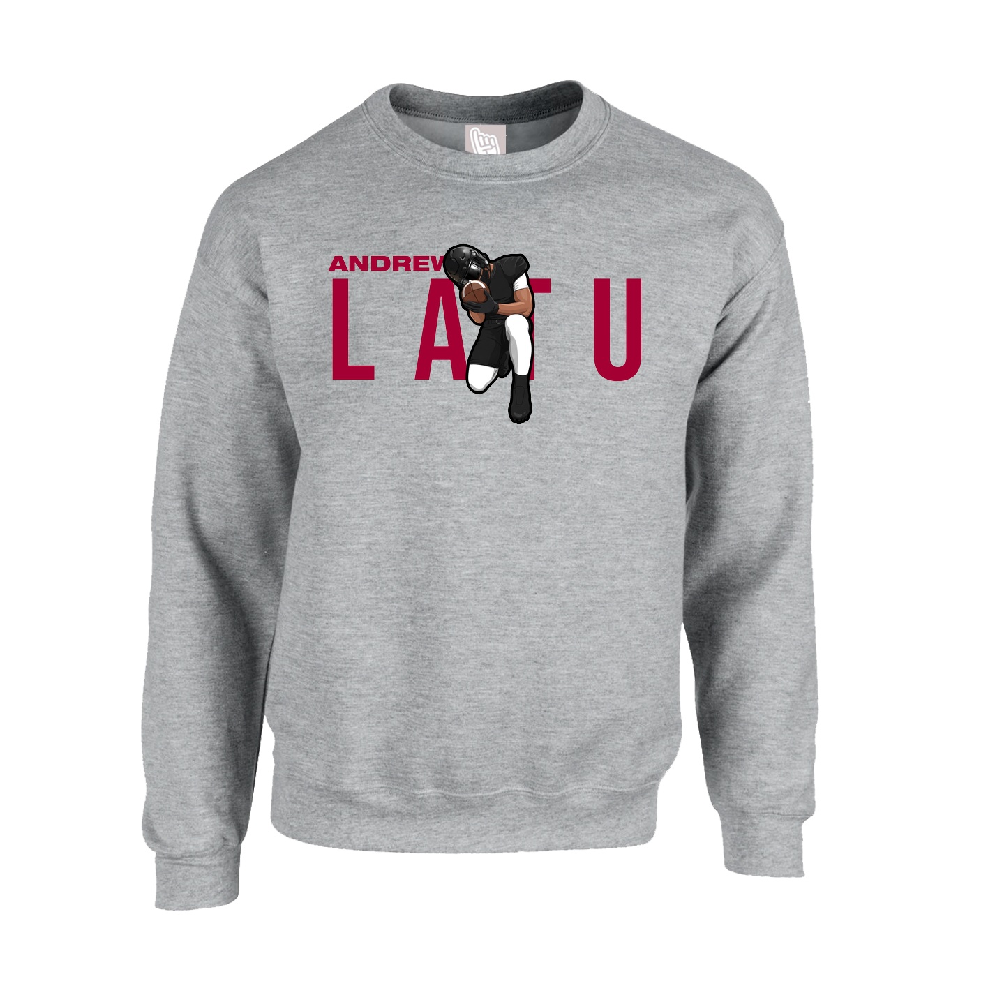 Fleece Crew — Player Name in Grey