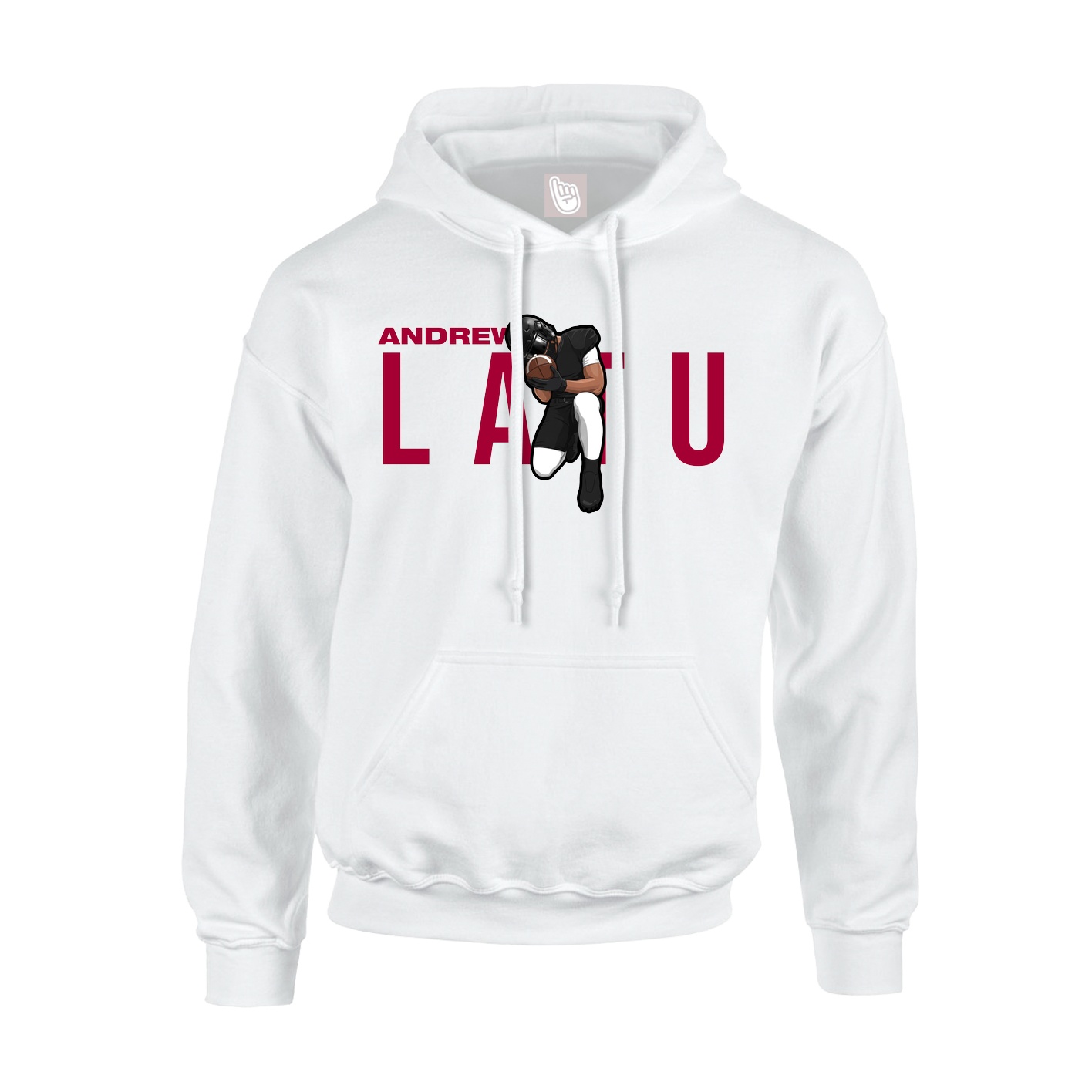 Youth Hoodie — Player Name in White