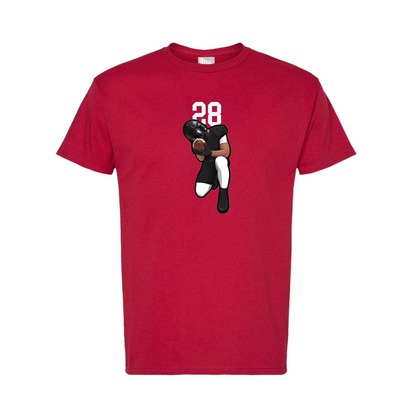 Tee — Number Top in Crimson
