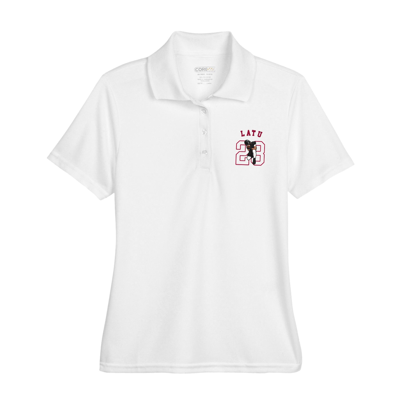 Womens Performance Polo — Shirsey Arch in White
