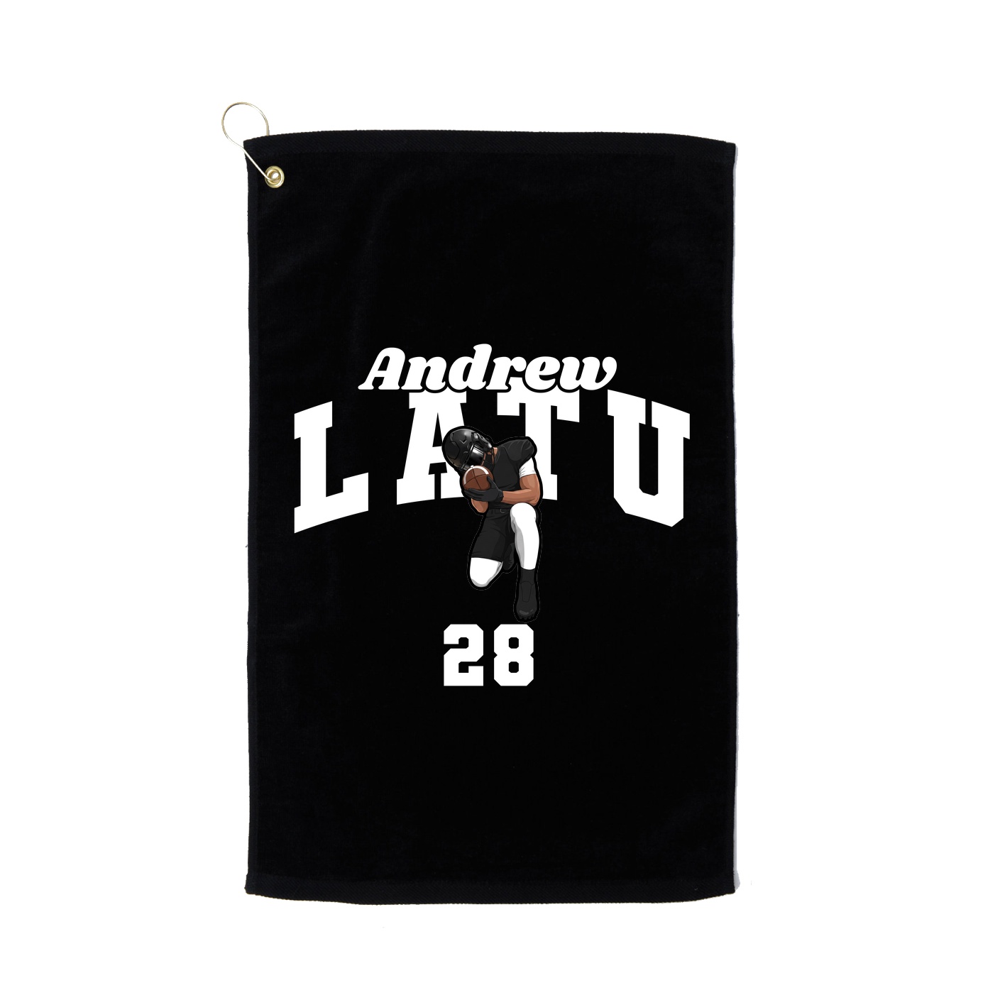 Golf Towel — Signature Arch in Black