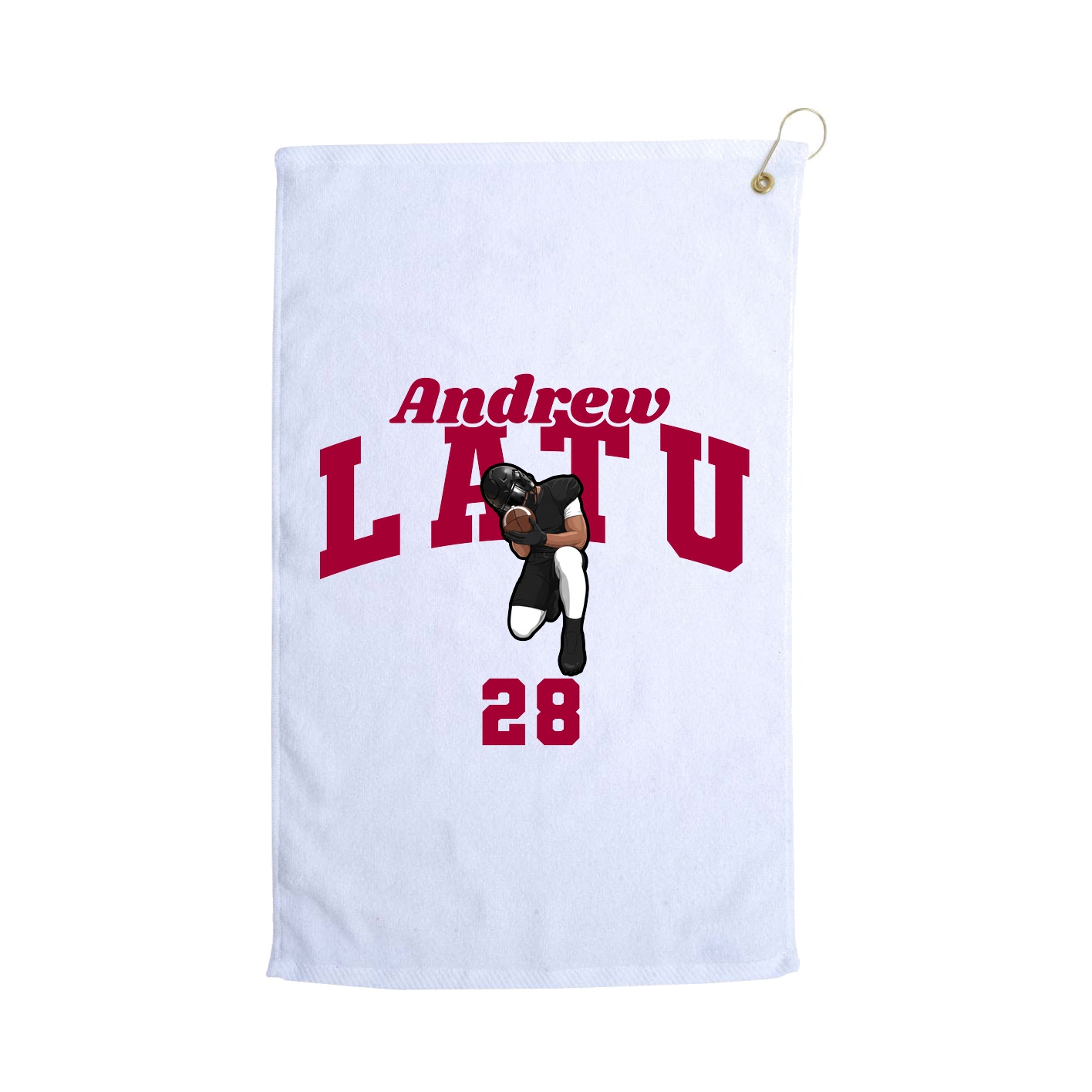 Golf Towel — Signature Arch in White