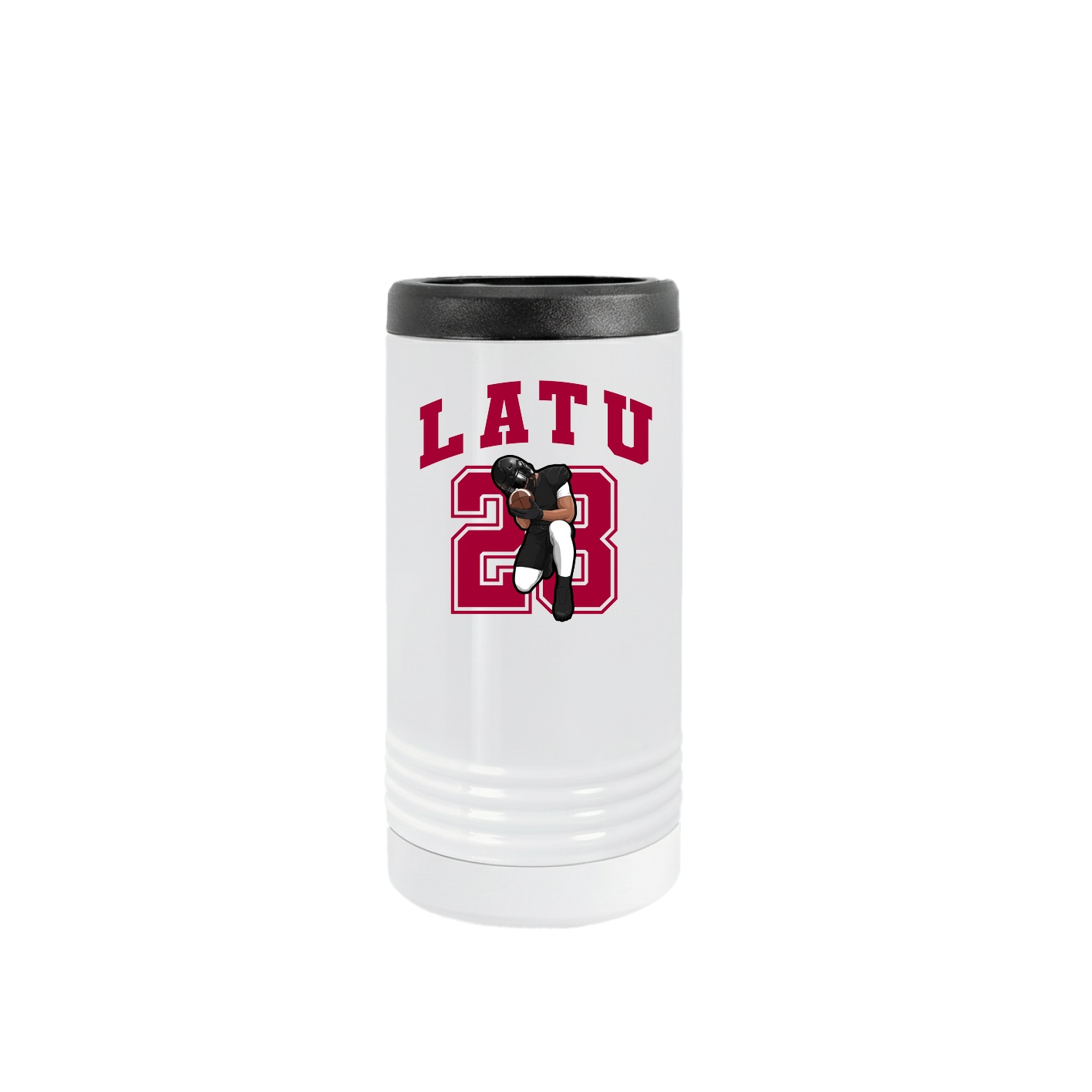 Slim Beverage Holder — Number in White