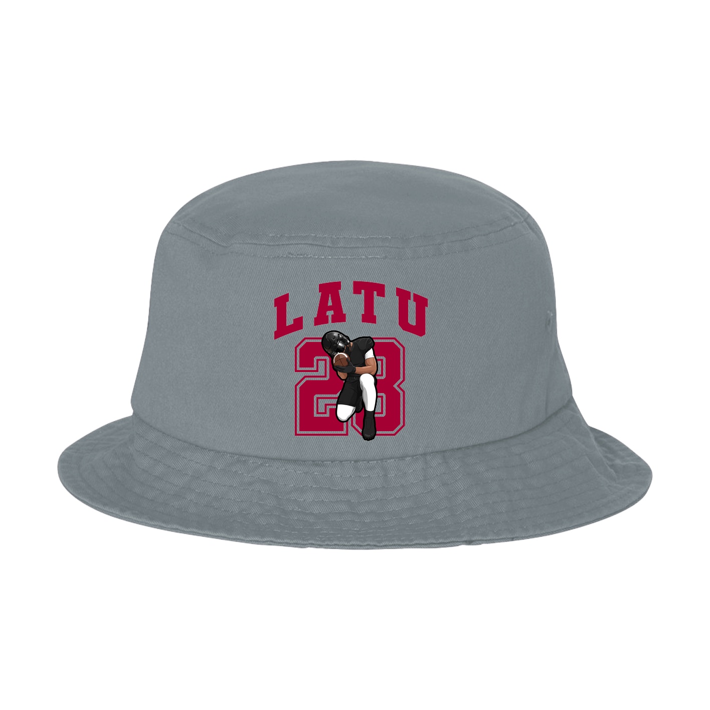 Bucket Cap — Number in Grey