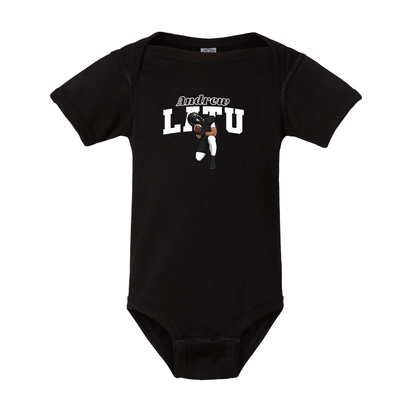 Baby Onesie — Name Arch in Black