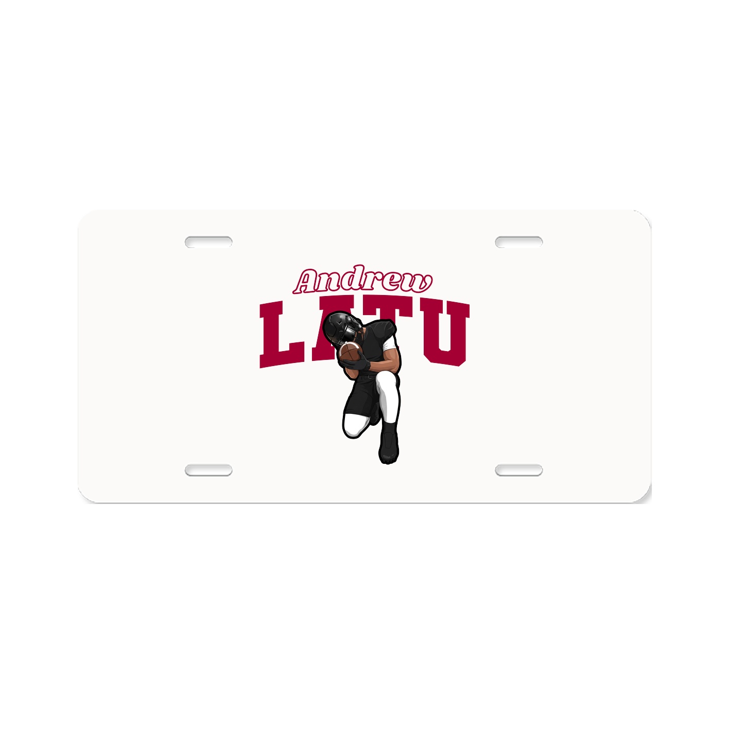 License Plate — Name Arch in Classic