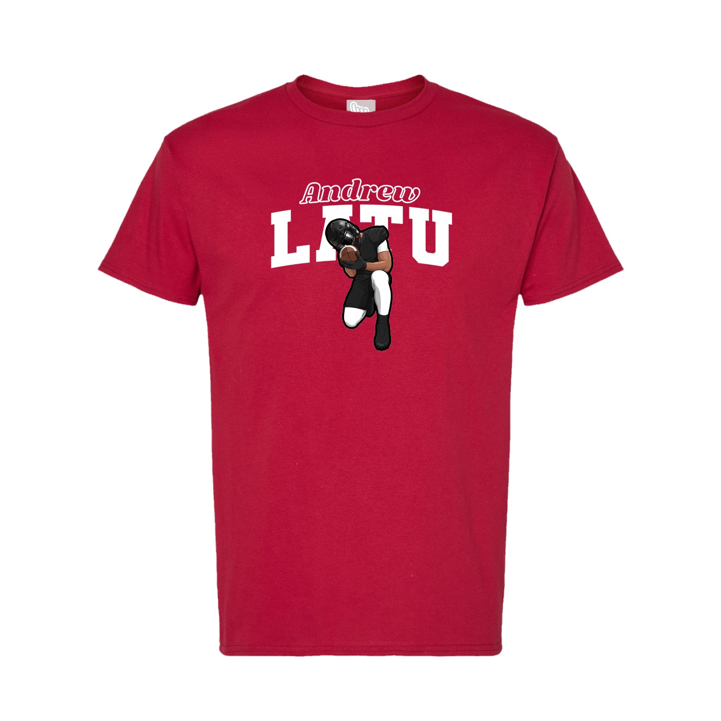Tee — Name Arch in Crimson