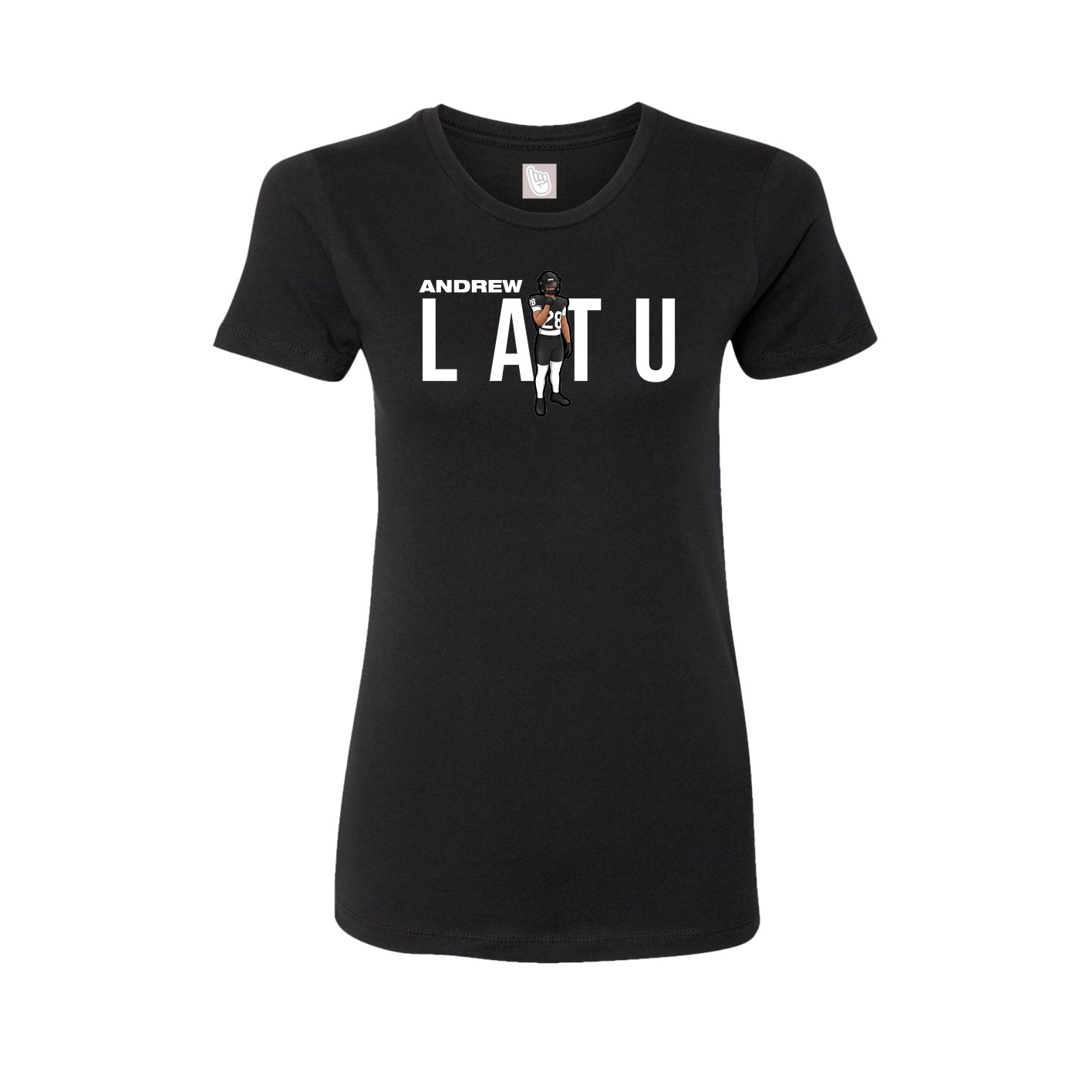 Womens Tee — Player Name in Black