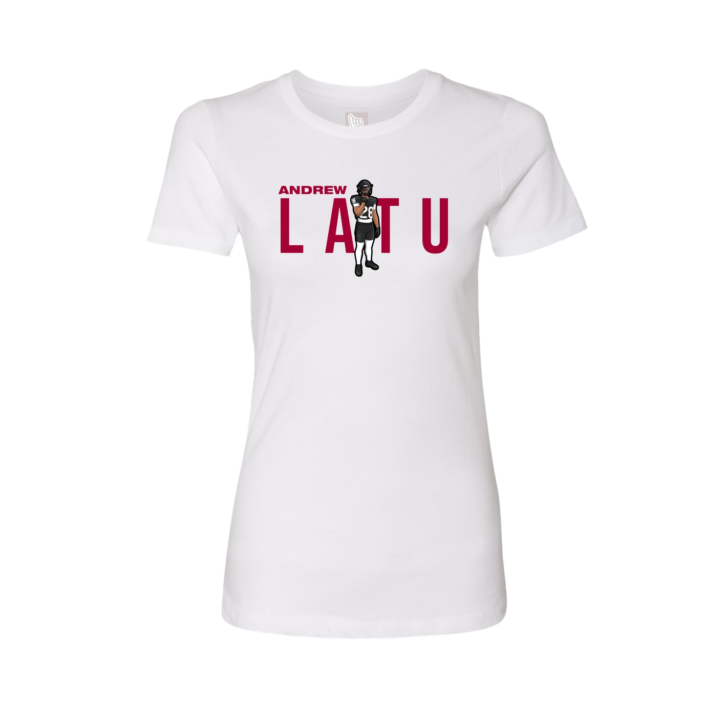 Womens Tee — Player Name in White