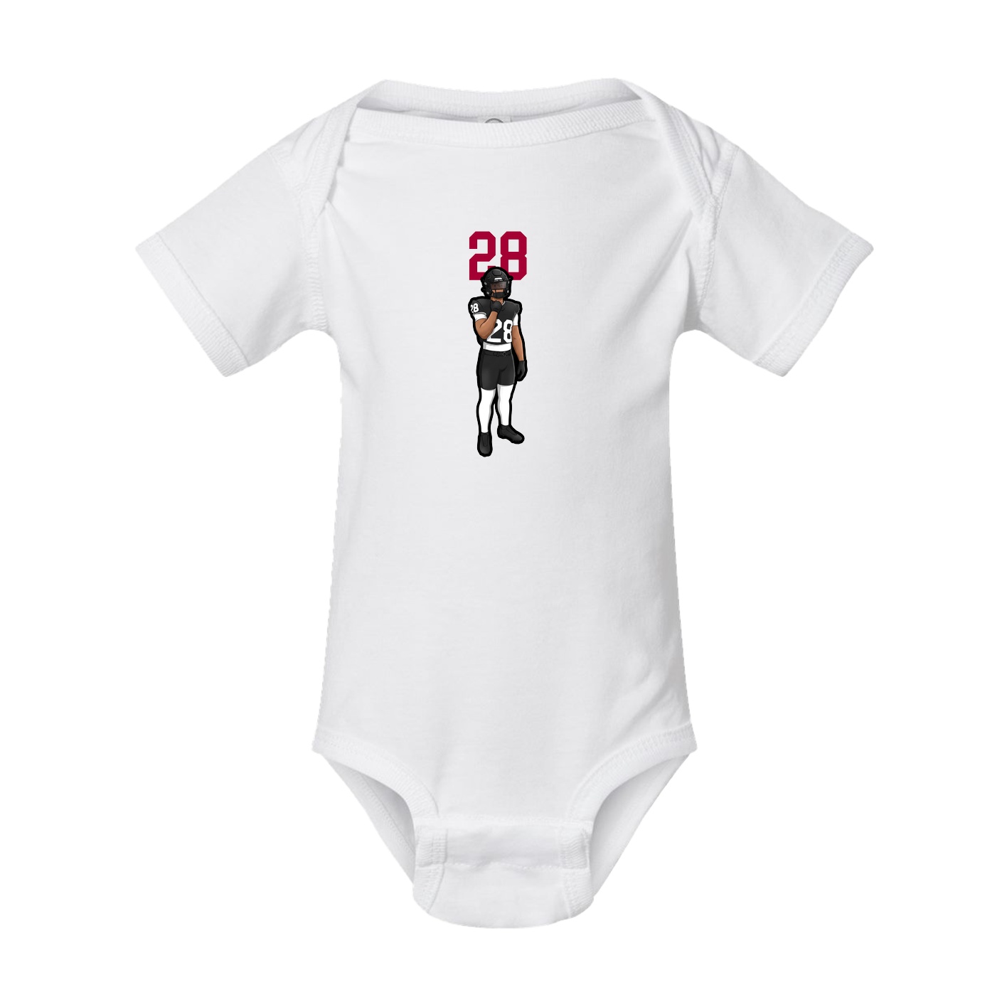 Baby Onesie — Number Top in White
