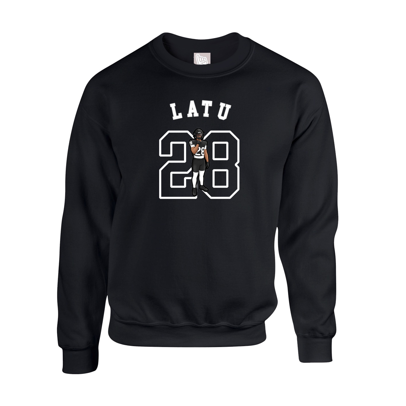 Fleece Crew — Shirsey Arch in Black