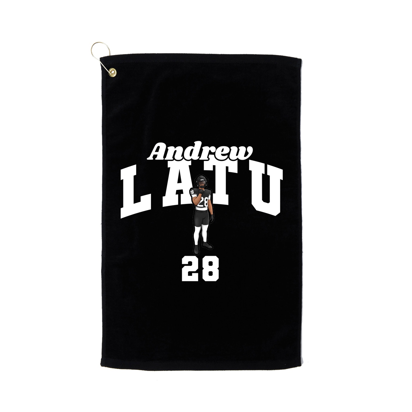 Golf Towel — Signature Arch in Black