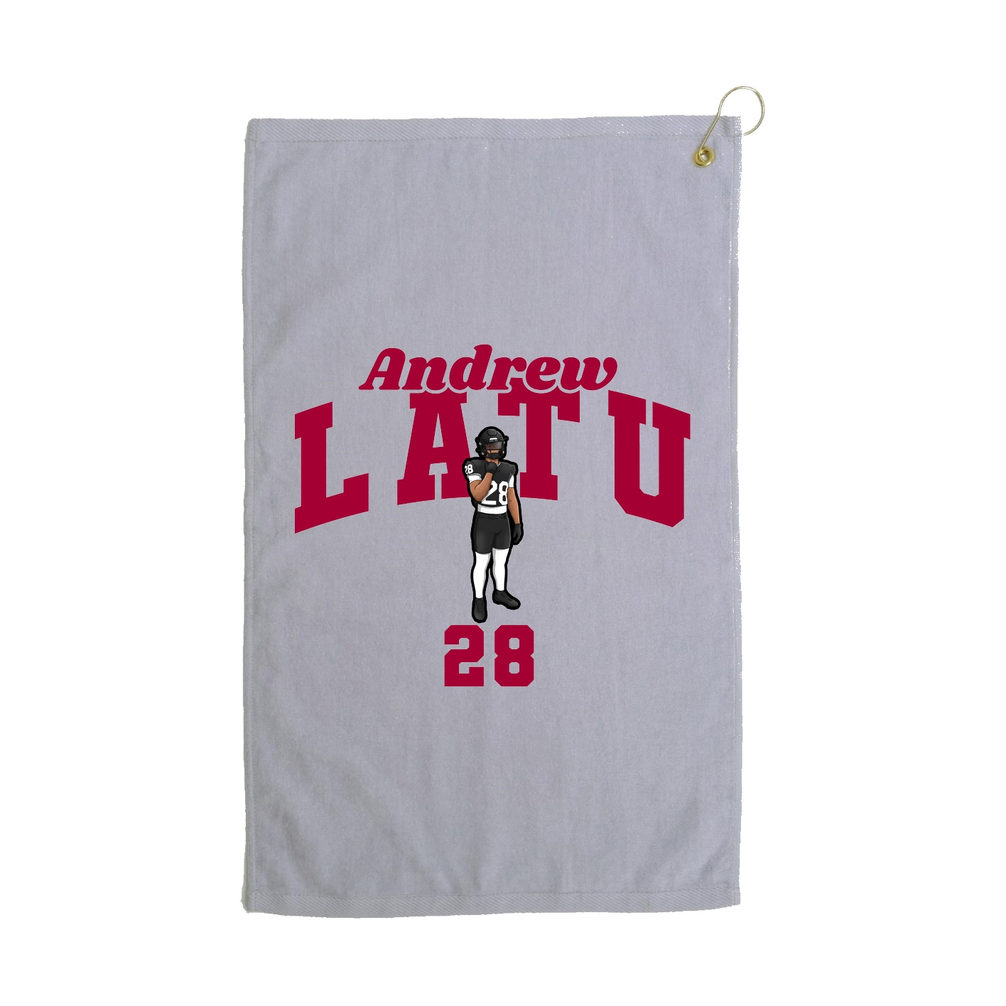 Golf Towel — Signature Arch in Grey