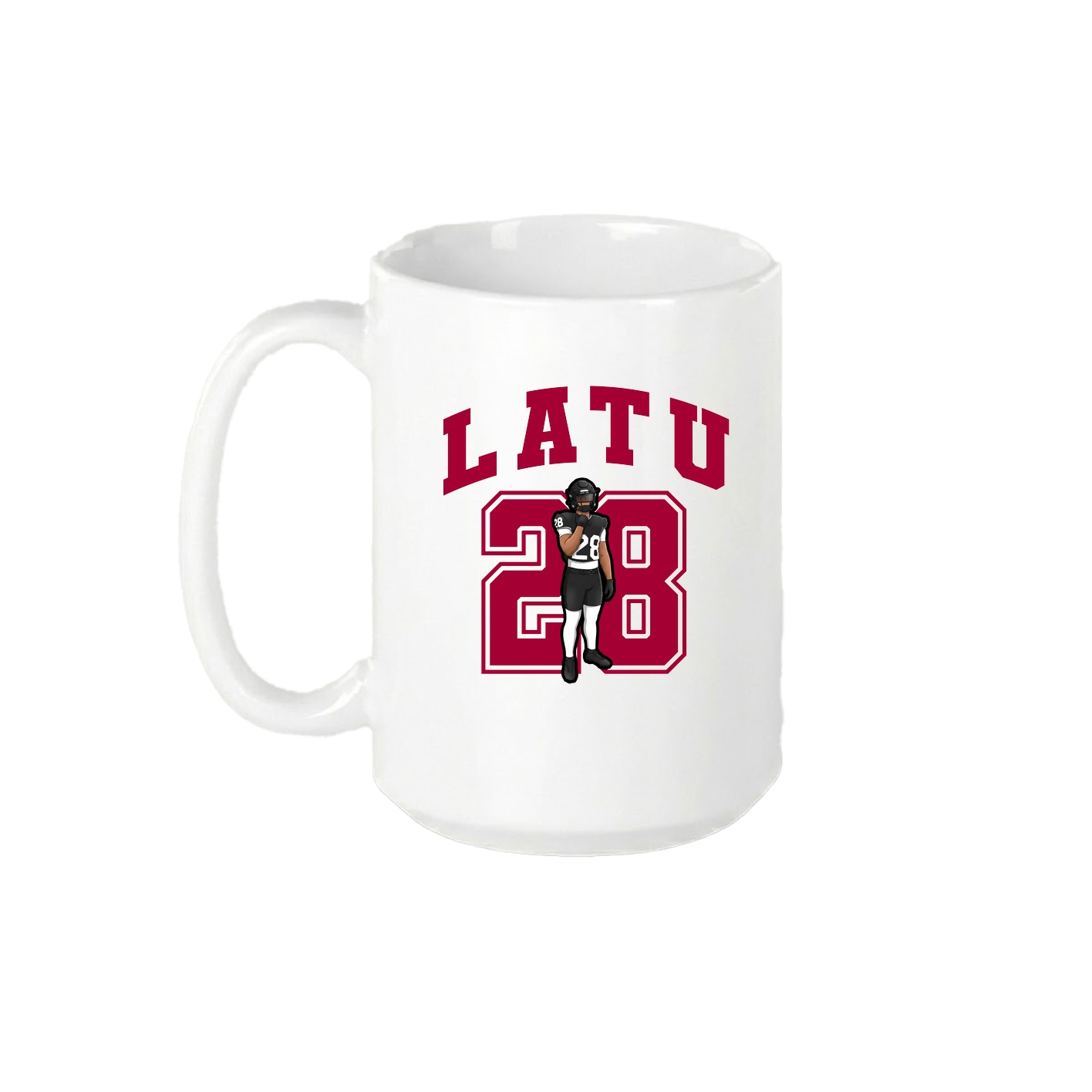 15oz Coffee Mug — Number in White