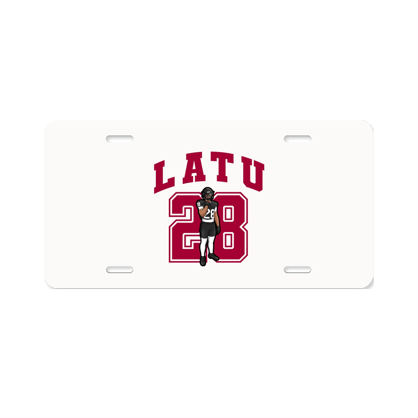 License Plate — Number in Classic