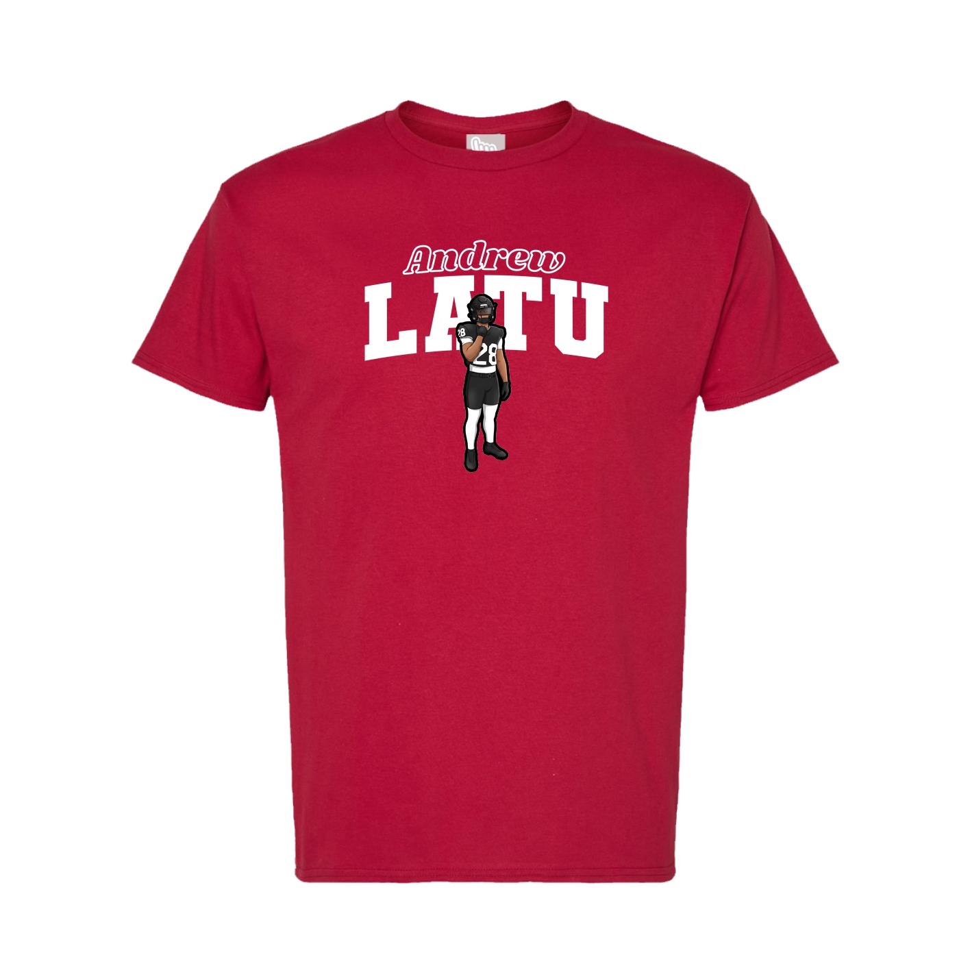 Tee — Name Arch in Crimson