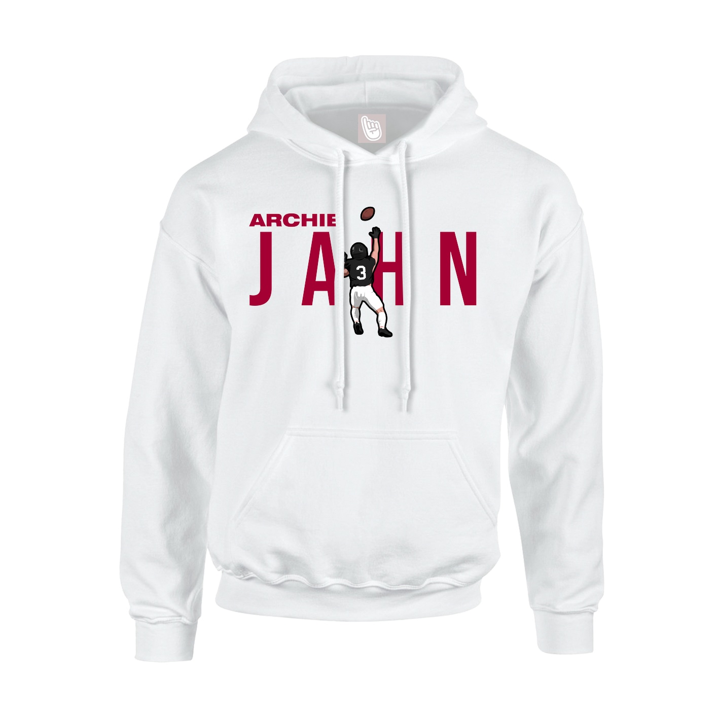 Hoodie — Player Name in White