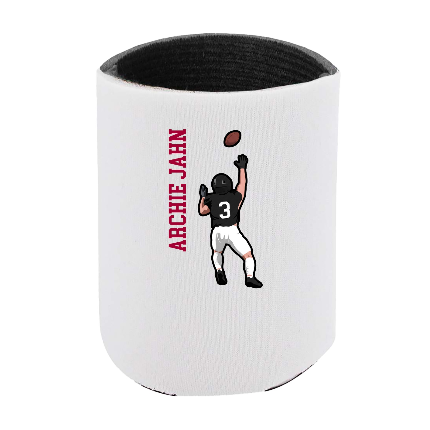 Can Holder — Name Vertical in White