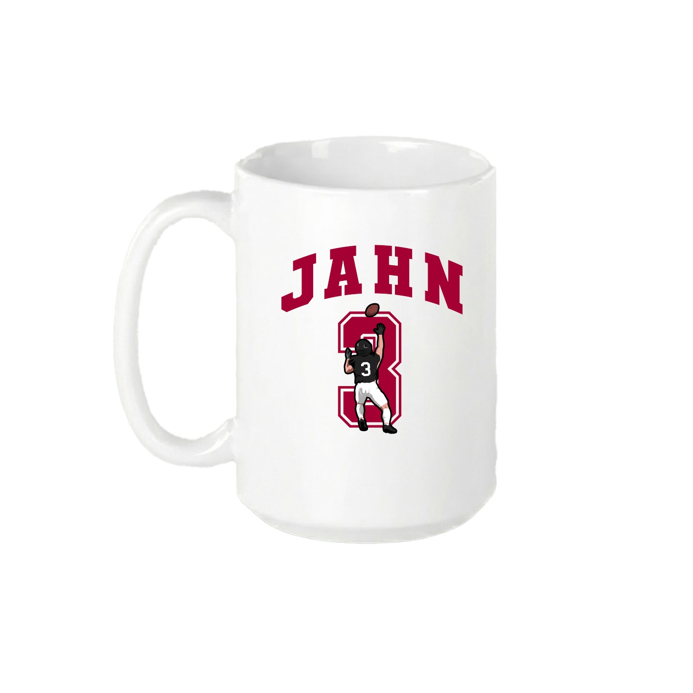 15oz Coffee Mug — Number in White