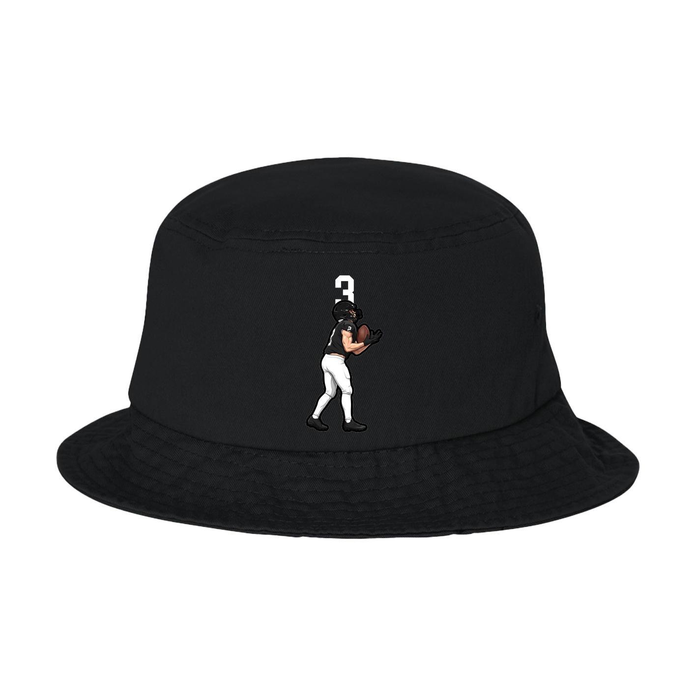 Bucket Cap — Number Top in Black