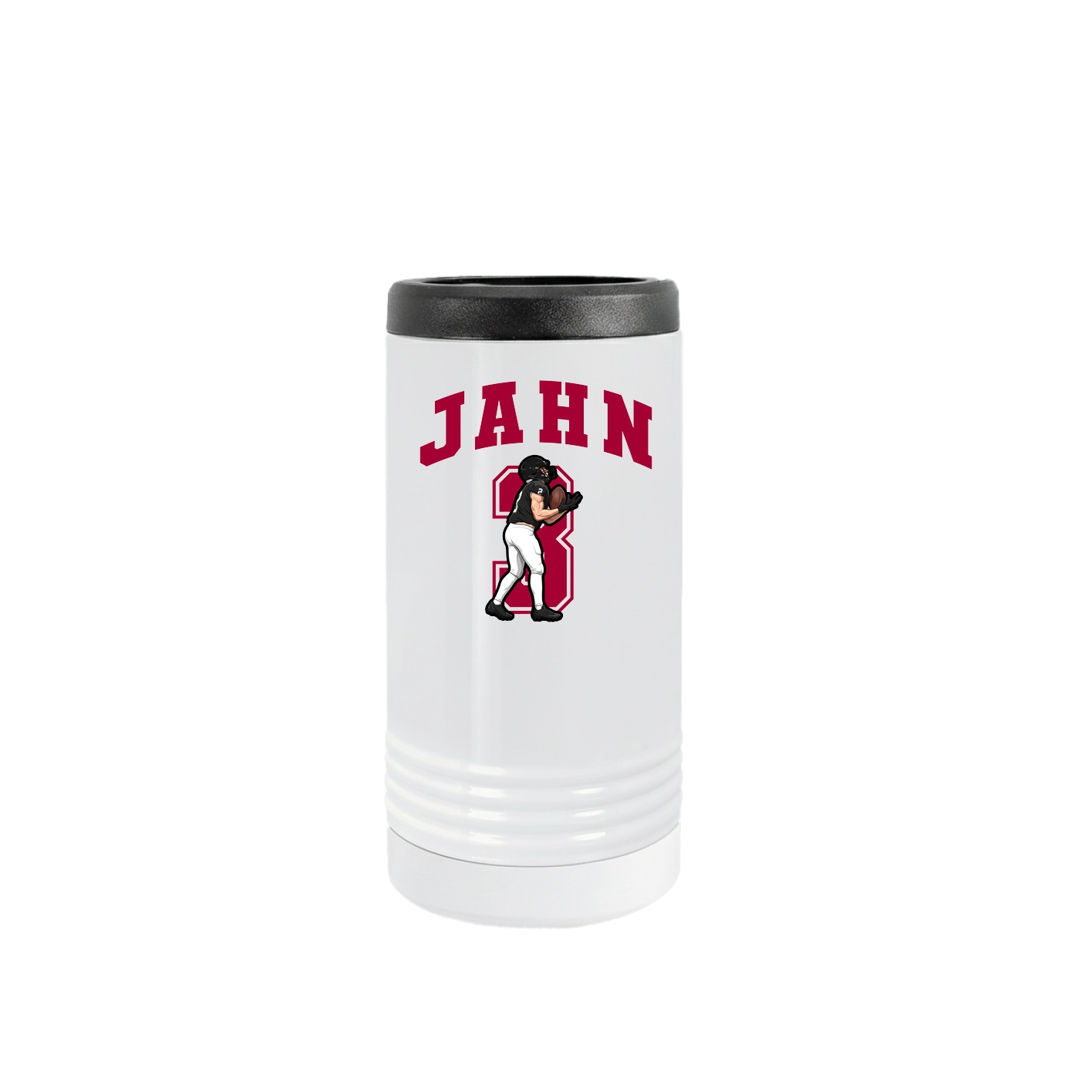 Slim Beverage Holder — Number in White