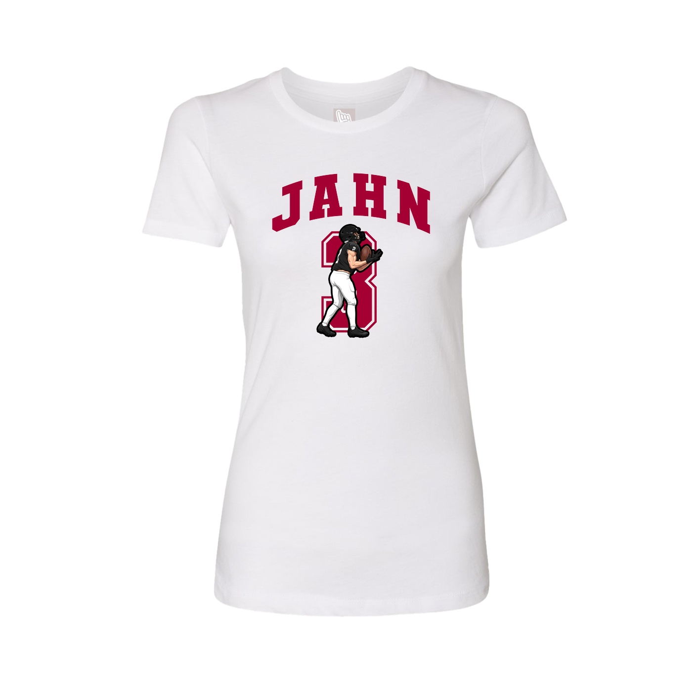 Womens Tee — Number in White