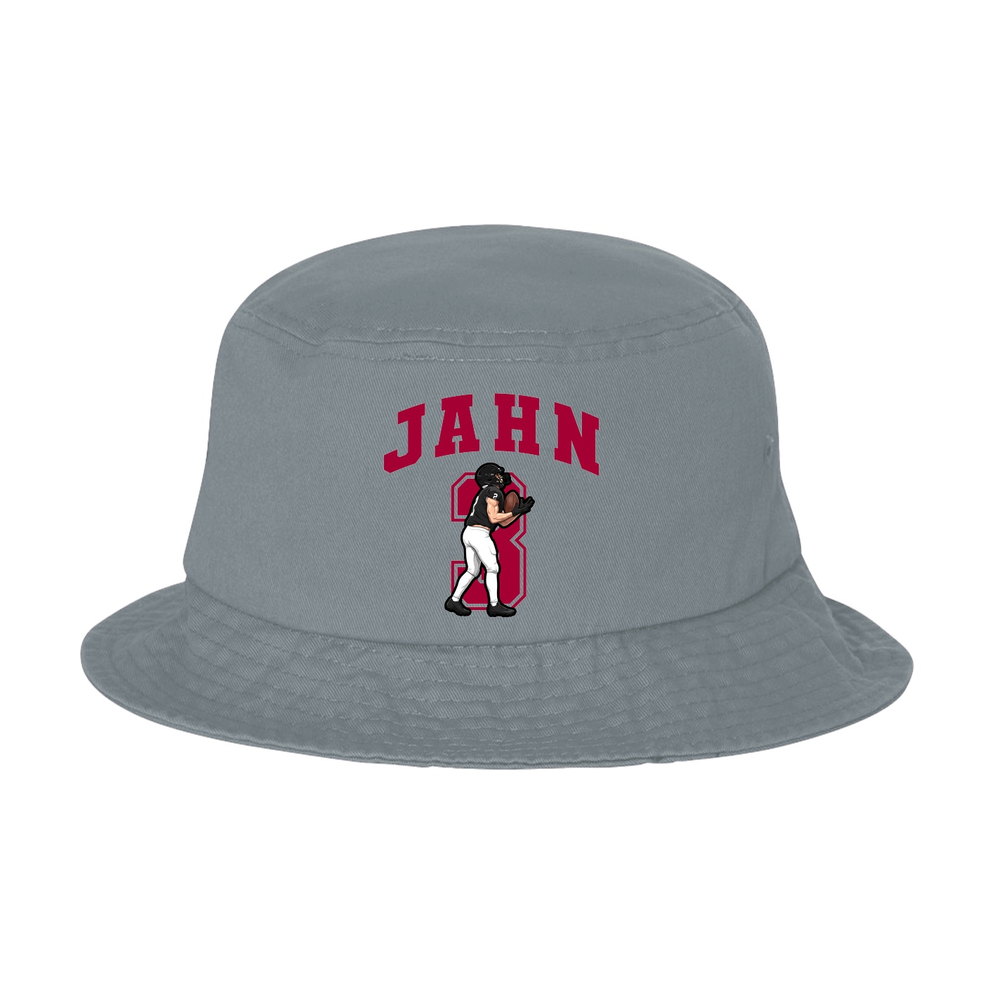 Bucket Cap — Number in Grey