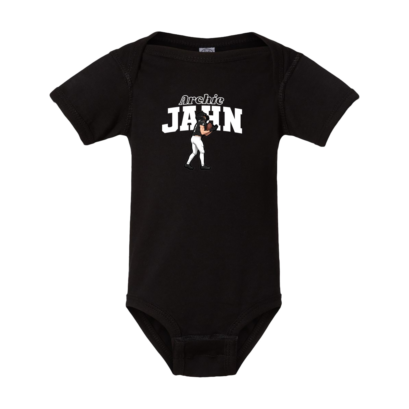 Baby Onesie — Name Arch in Black