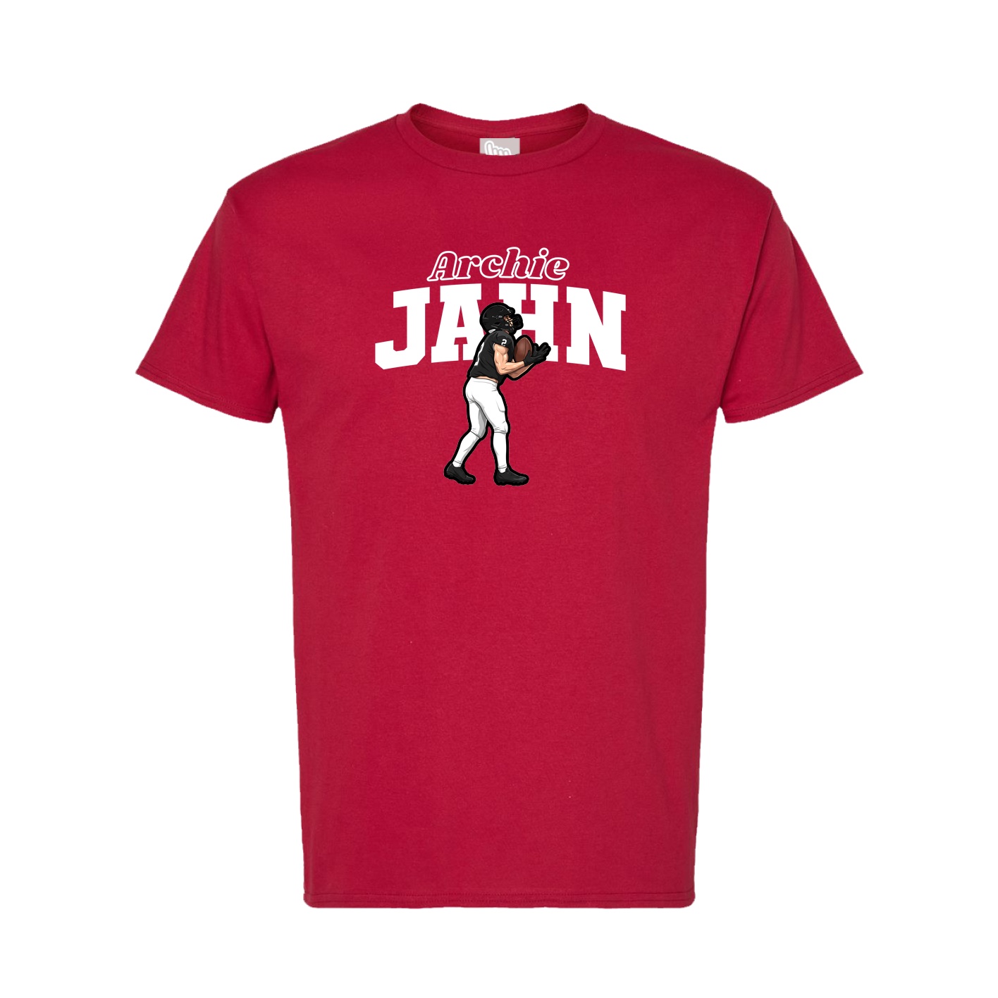 Tee — Name Arch in Crimson