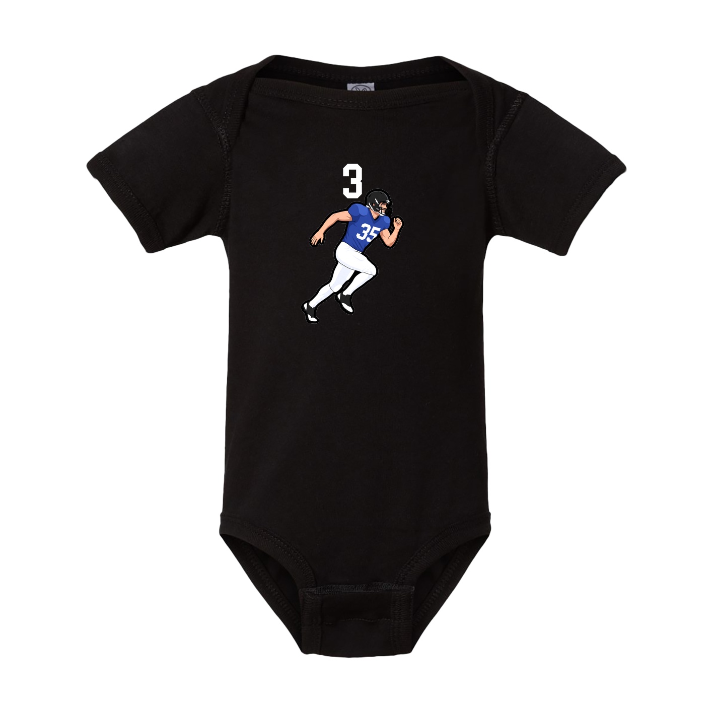 Baby Onesie — Number Top in Black