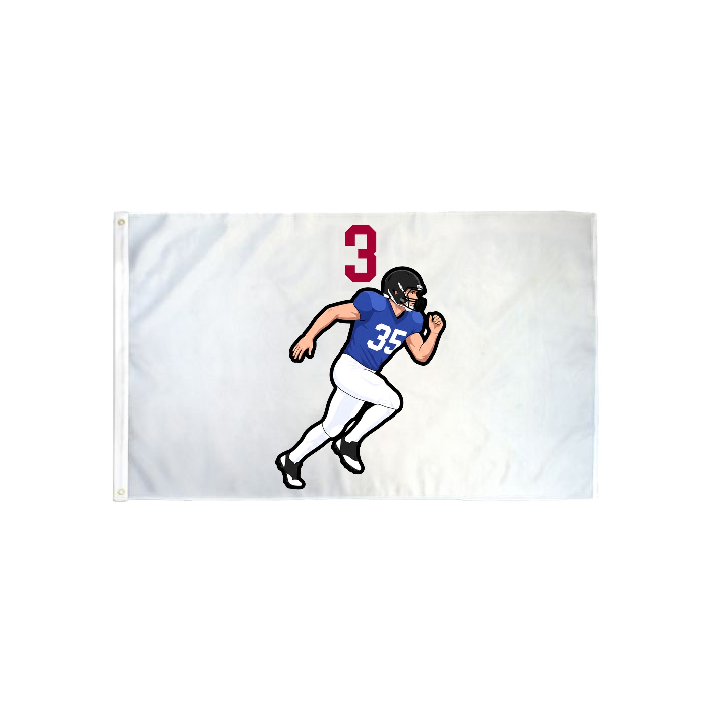 3x5 Flag — Number Top in Classic