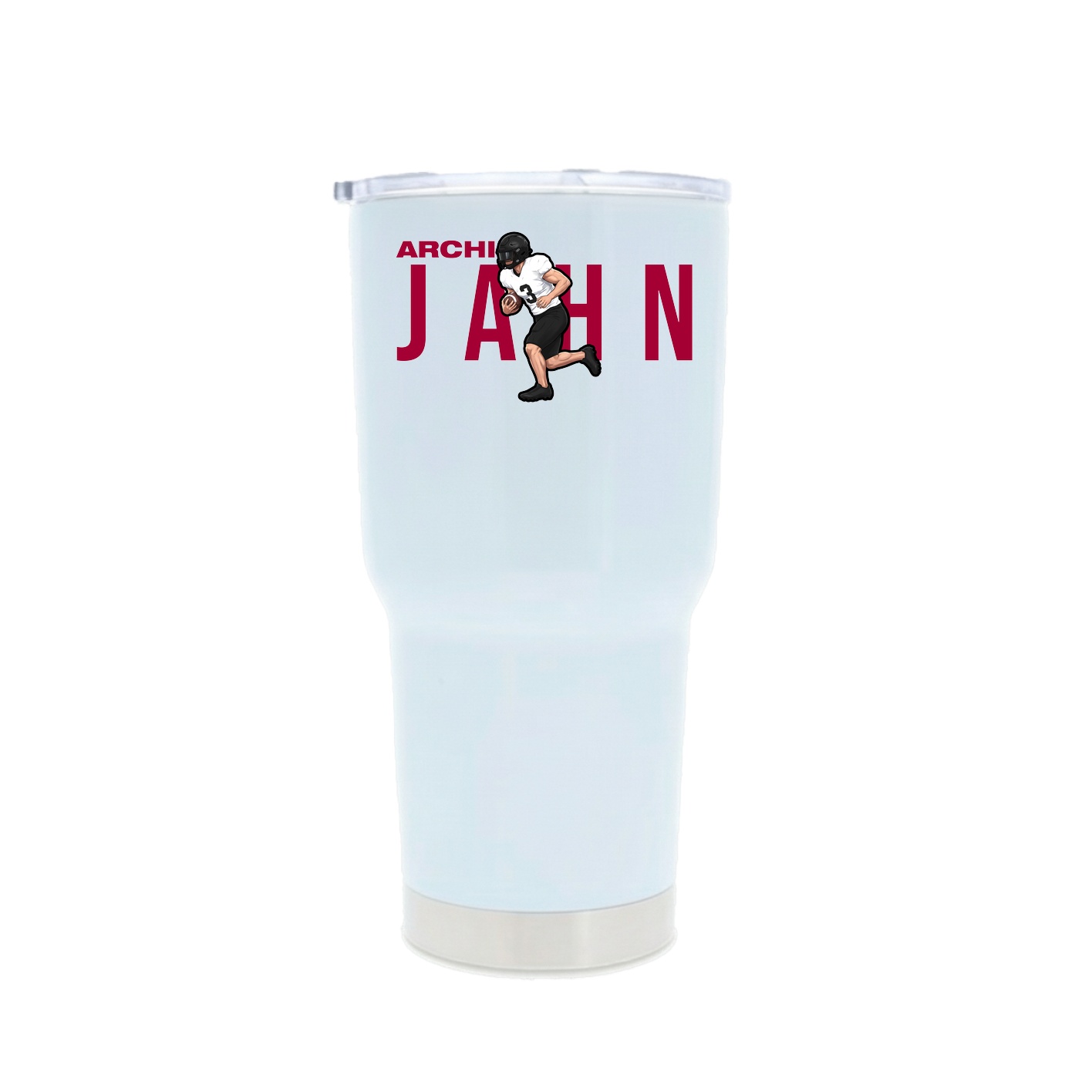 30oz Stainless Steel Tumbler — Player Name in White