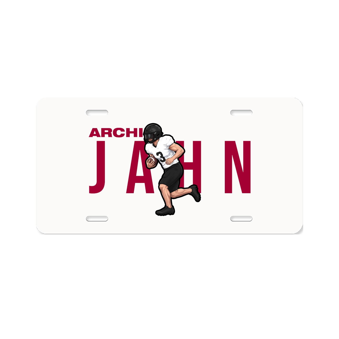 License Plate — Player Name in Classic