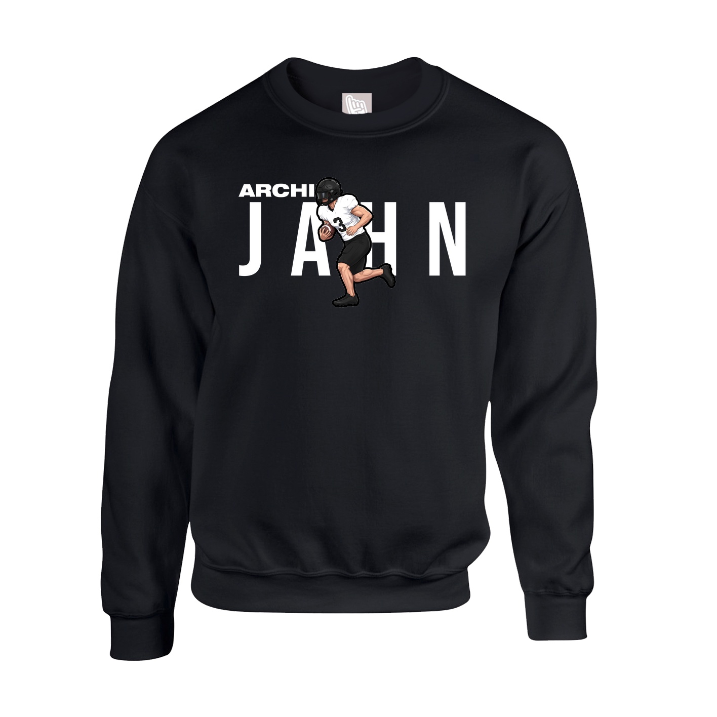 Fleece Crew — Player Name in Black