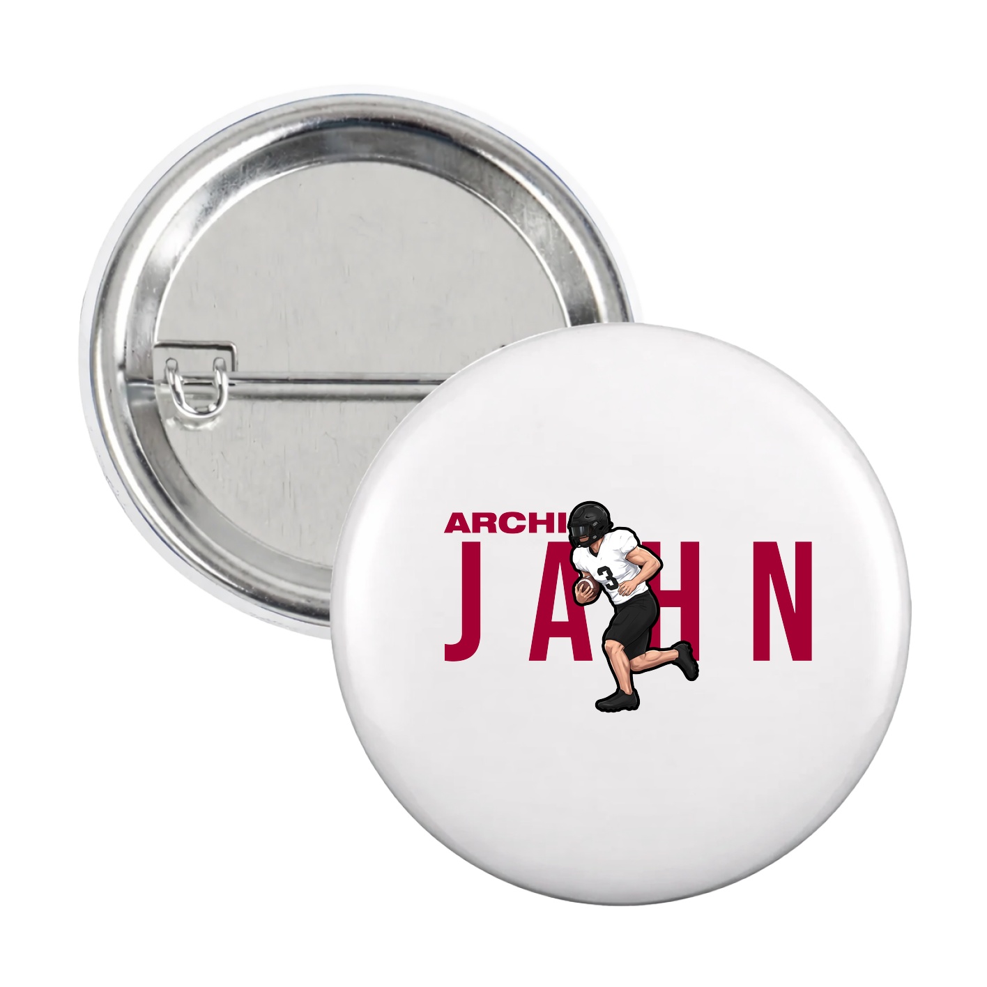 Game Day Button — Player Name in White