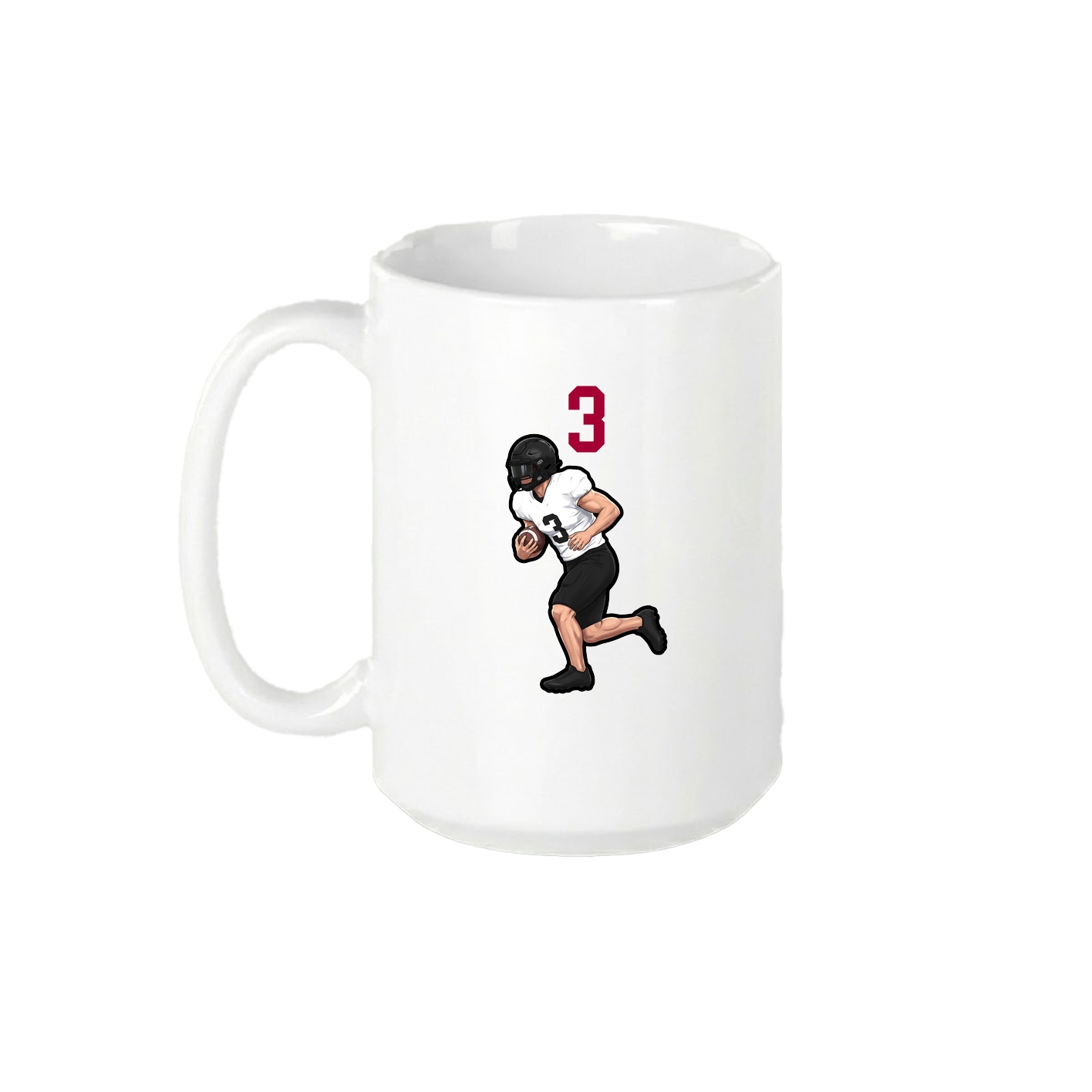 15oz Coffee Mug — Number Top in White