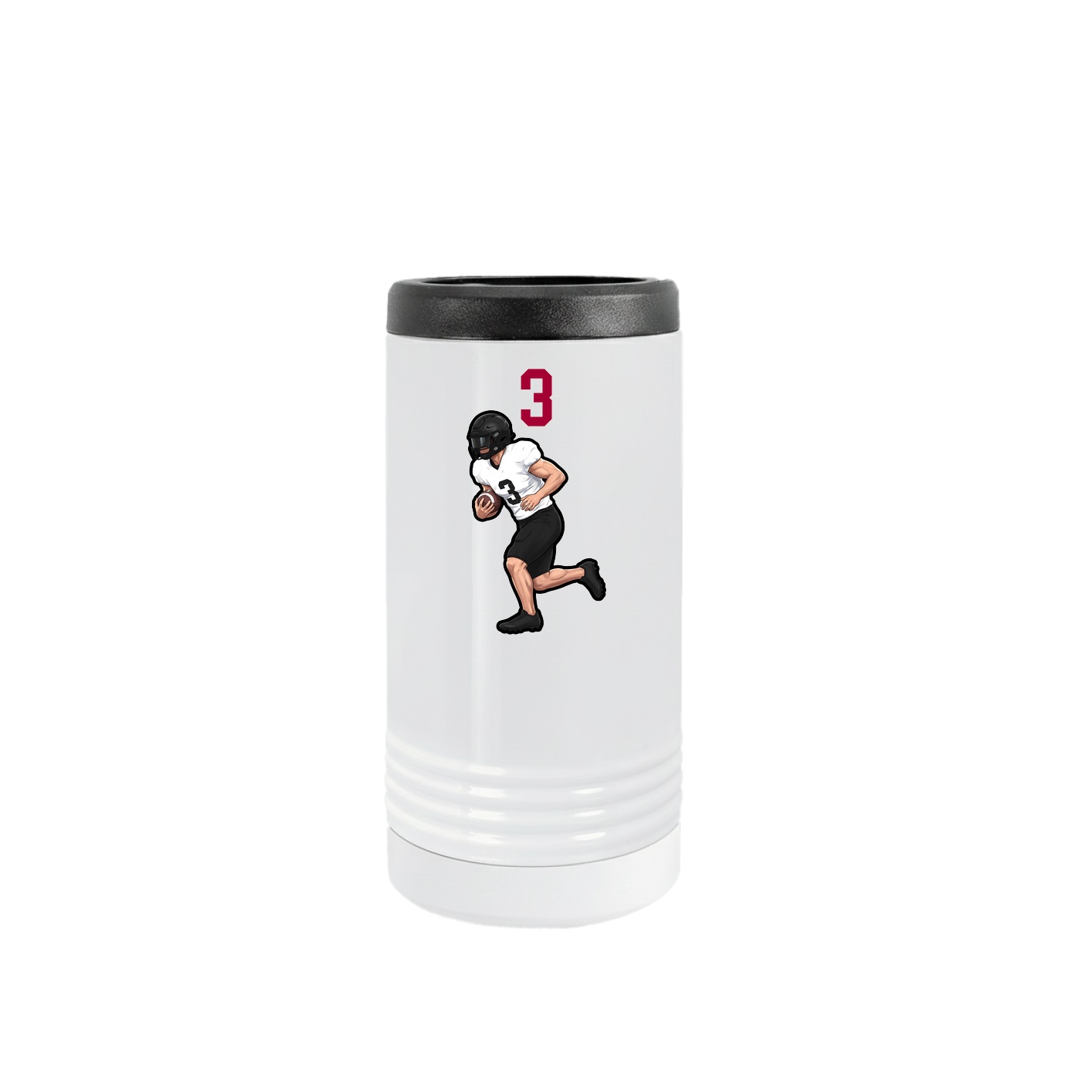 Slim Beverage Holder — Number Top in White