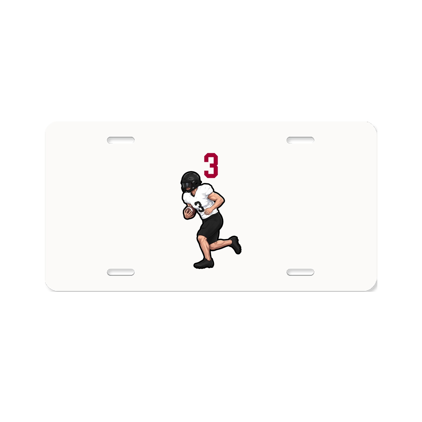 License Plate — Number Top in Classic