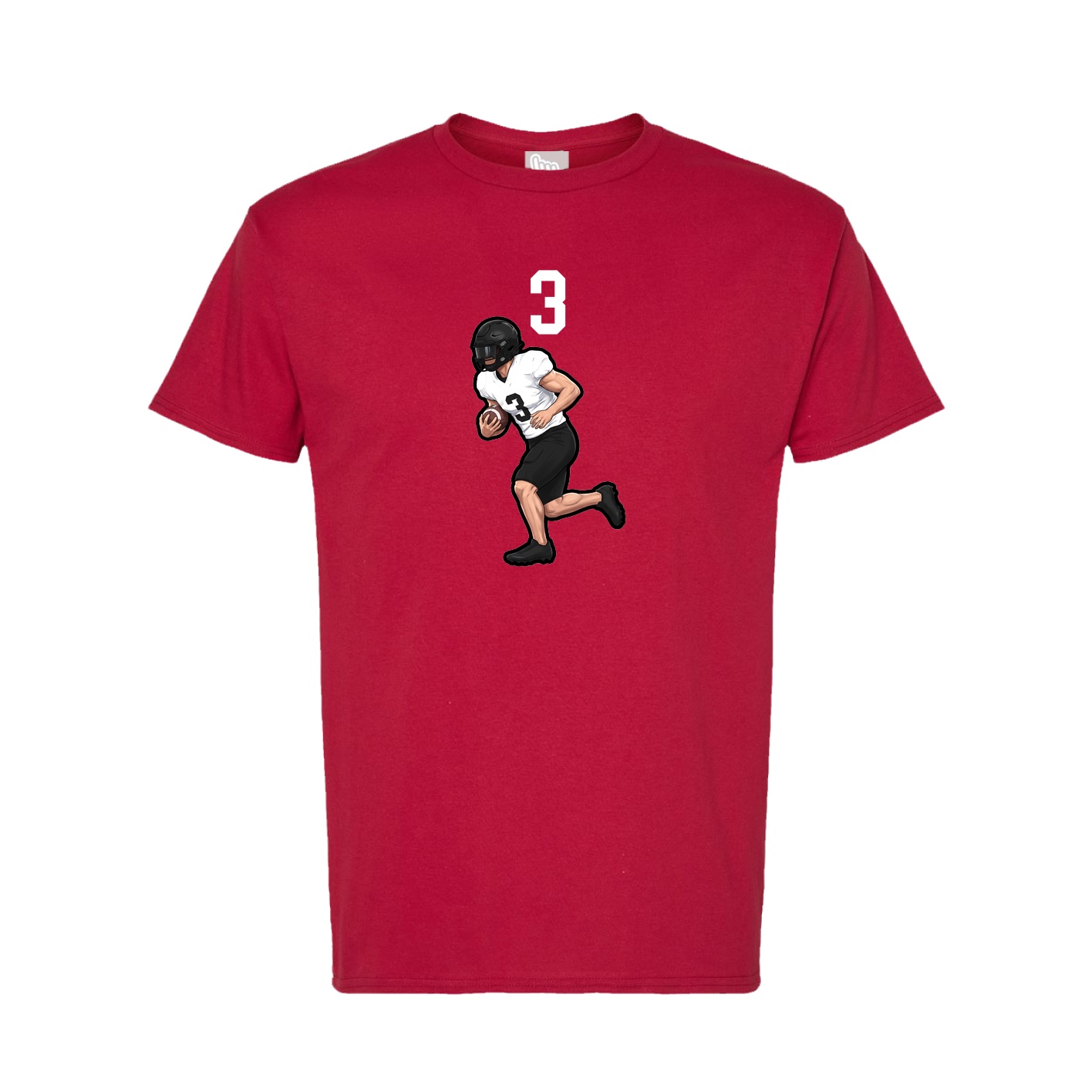 Tee — Number Top in Crimson